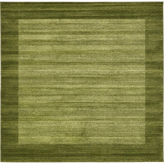 Rug Unique Loom Del Mar Light Green Square 8' 0 x 8' 0