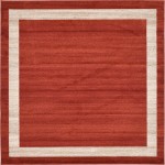 Rug Unique Loom Del Mar Terracotta Square 8' 0 x 8' 0