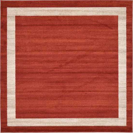 Rug Unique Loom Del Mar Terracotta Square 8' 0 x 8' 0