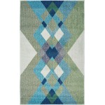 Rug Unique Loom Estrella Green Rectangular 3' 3 x 5' 3