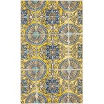 Rug Unique Loom Estrella Gold Rectangular 3' 3 x 5' 3