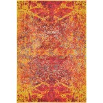 Rug Unique Loom Estrella Red Rectangular 4' 0 x 6' 0