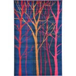 Rug Unique Loom Estrella Blue Rectangular 5' 0 x 8' 0