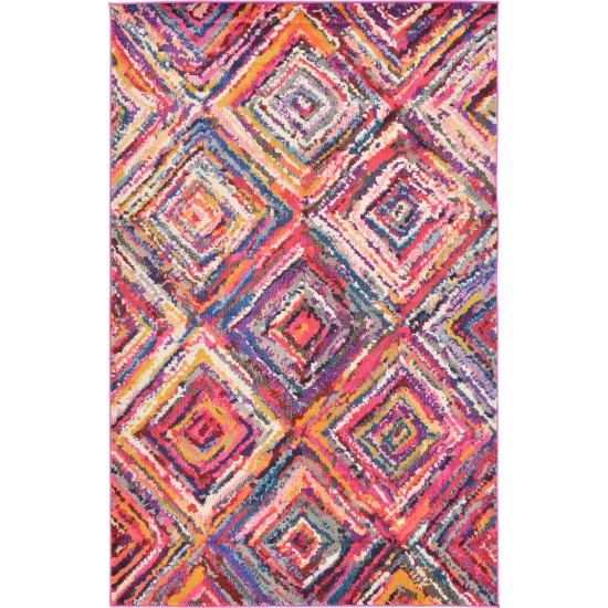 Rug Unique Loom Estrella Multi Rectangular 5' 0 x 8' 0