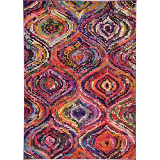 Rug Unique Loom Estrella Multi Rectangular 6' 1 x 9' 0