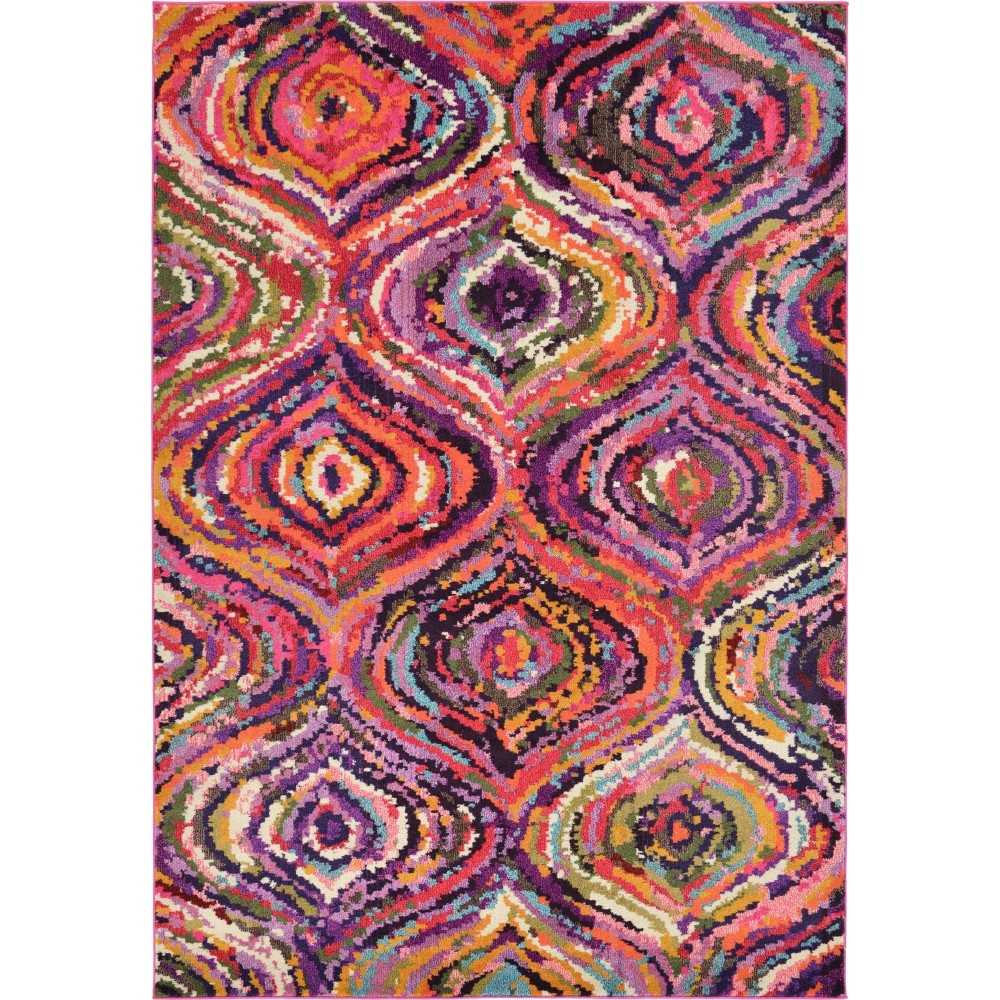Rug Unique Loom Estrella Multi Rectangular 6' 7 x 9' 6 Rug Unique Loom Estrella Multi Rectangular 6' 7 x 9' 6