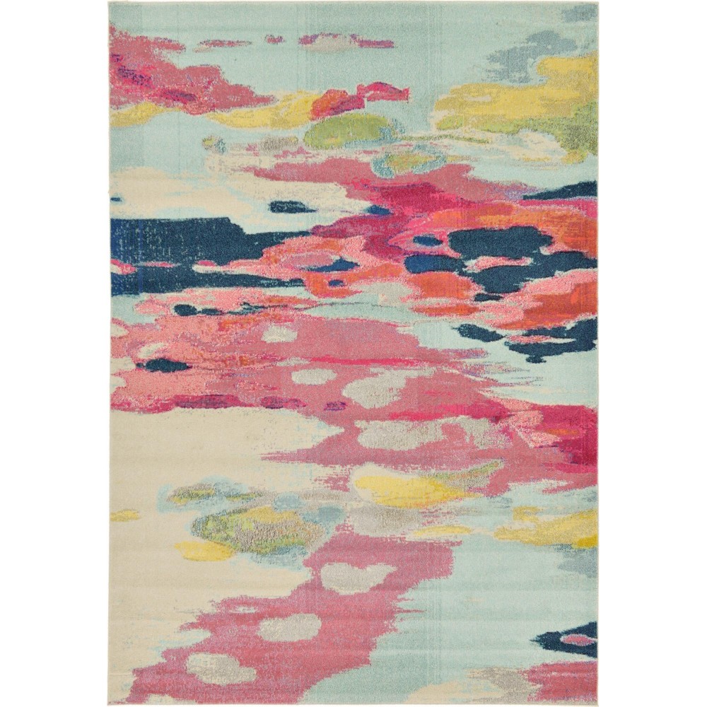 Rug Unique Loom Estrella Pink Rectangular 7' 0 x 10' 0 Rug Unique Loom Estrella Pink Rectangular 7' 0 x 10' 0