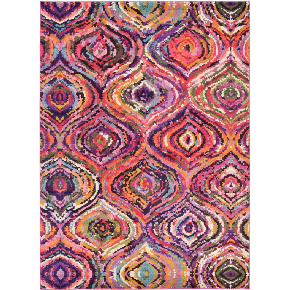 Rug Unique Loom Estrella Multi Rectangular 8' 0 x 11' 0 Rug Unique Loom Estrella Multi Rectangular 8' 0 x 11' 0