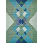 Rug Unique Loom Estrella Green Rectangular 8' 0 x 11' 0