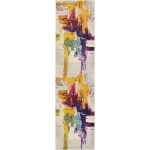 Rug Unique Loom Estrella Beige Runner 2' 7 x 10' 0
