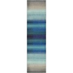 Rug Unique Loom Estrella Blue Runner 2' 7 x 10' 0