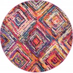 Rug Unique Loom Estrella Multi Round 6' 0 x 6' 0