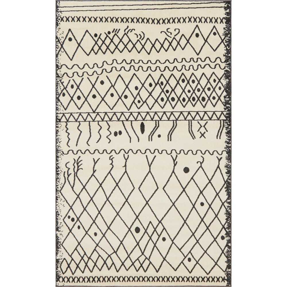 Rug Unique Loom Fez Beige Rectangular 5' 0 x 8' 0 Rug Unique Loom Fez Beige Rectangular 5' 0 x 8' 0