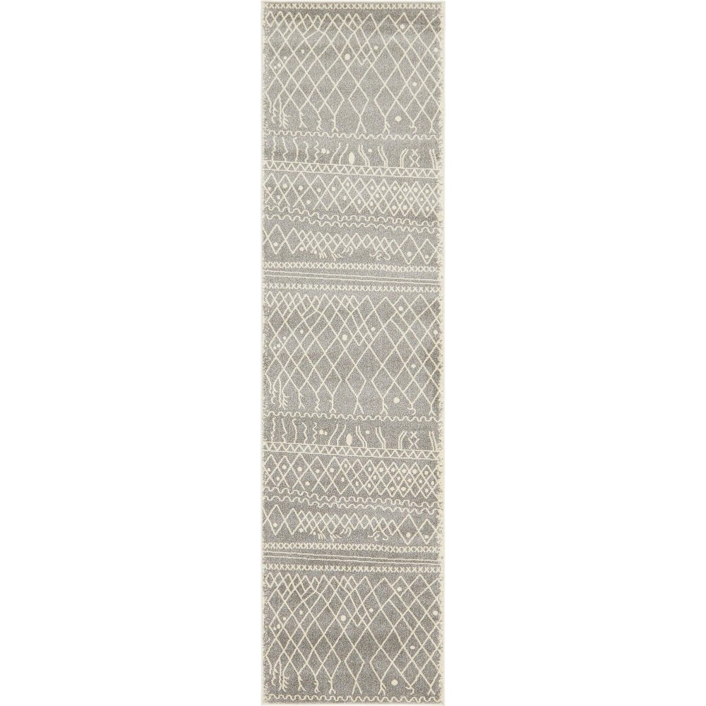 Rug Unique Loom Fez Gray Runner 2' 7 x 10' 0 Rug Unique Loom Fez Gray Runner 2' 7 x 10' 0