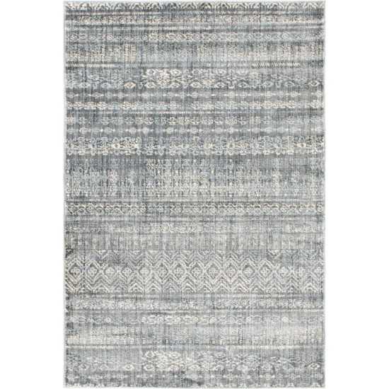 Rug Unique Loom Helios Gray Rectangular 4' 0 x 6' 0