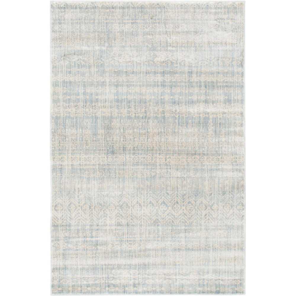 Rug Unique Loom Helios Light Blue Rectangular 5' 0 x 8' 0