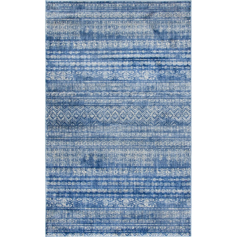Rug Unique Loom Helios Navy Blue Rectangular 5' 0 x 8' 0 Rug Unique Loom Helios Navy Blue Rectangular 5' 0 x 8' 0