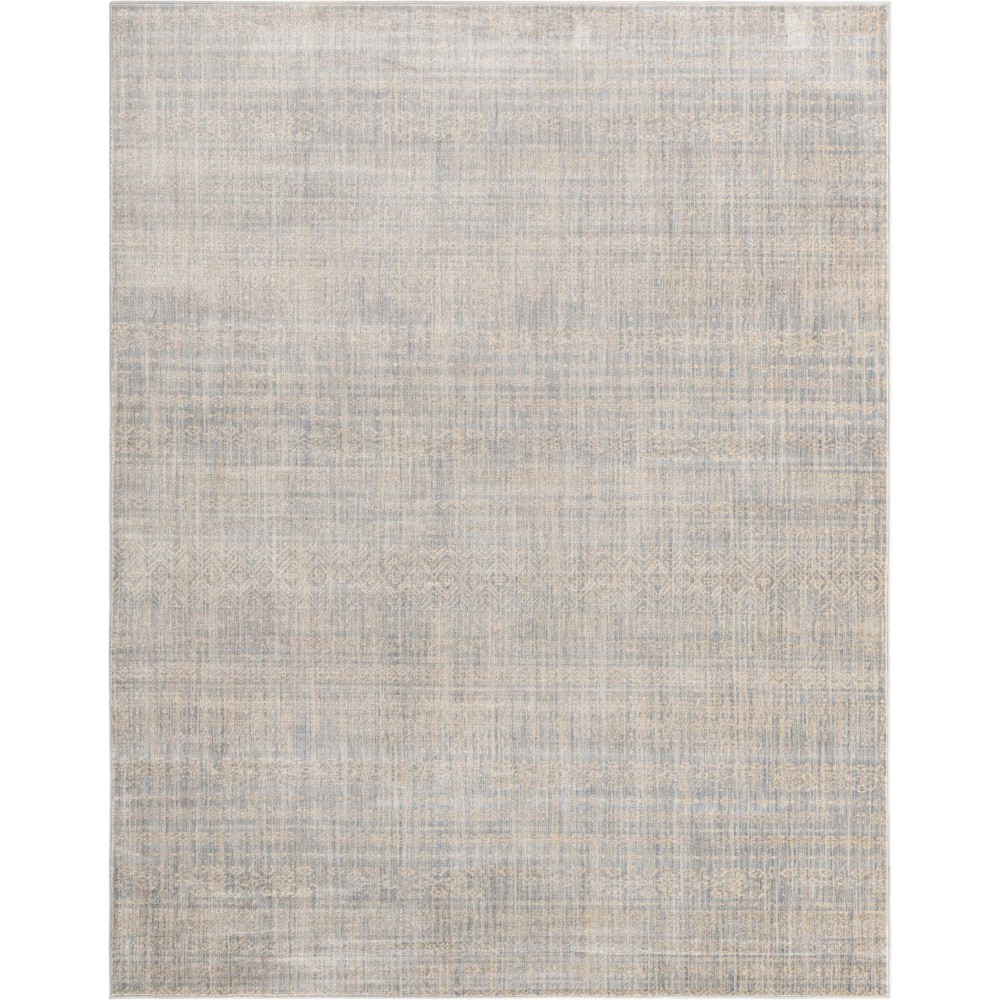 Rug Unique Loom Helios Light Blue Rectangular 8' 0 x 10' 0