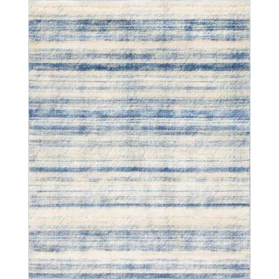 Rug Unique Loom Helios Blue Rectangular 8' 0 x 10' 0