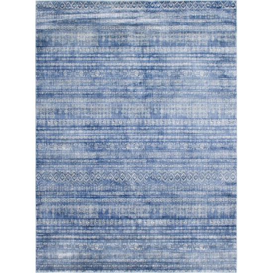 Rug Unique Loom Helios Navy Blue Rectangular 9' 0 x 12' 0