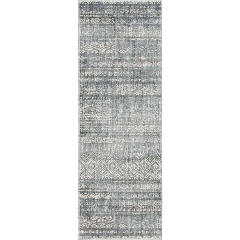 Rug Unique Loom Helios Gray Runner 2' 2 x 6' 0 Rug Unique Loom Helios Gray Runner 2' 2 x 6' 0