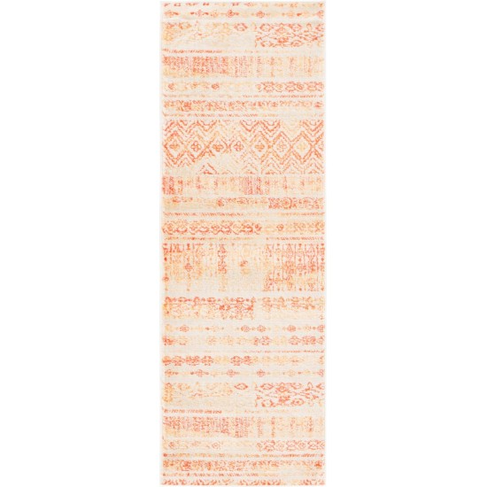 Rug Unique Loom Helios Orange Runner 2' 2 x 6' 0