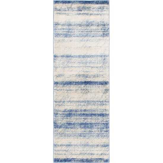 Rug Unique Loom Helios Blue Runner 2' 2 x 6' 0