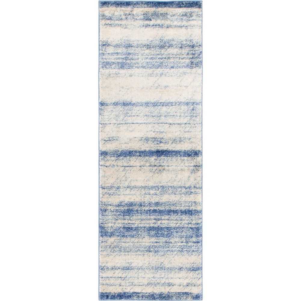 Rug Unique Loom Helios Blue Runner 2' 2 x 6' 0