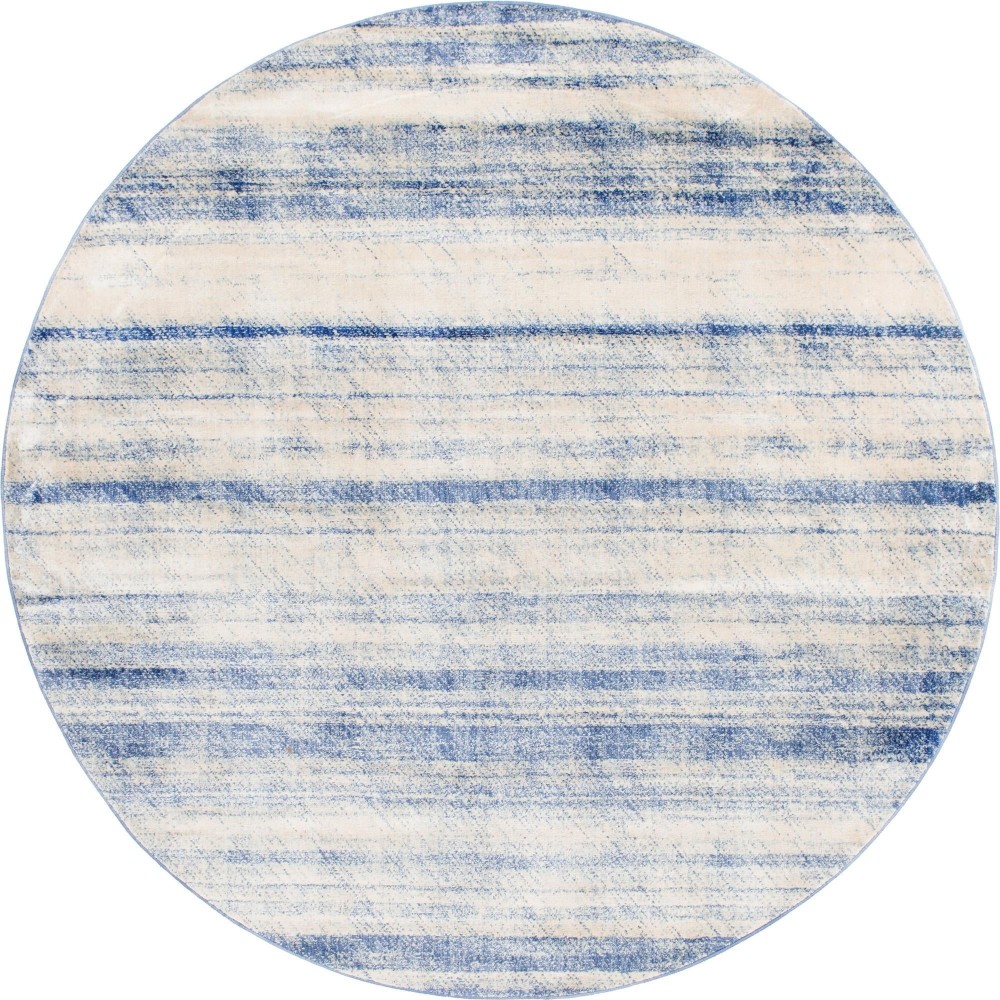 Rug Unique Loom Helios Blue Round 8' 0 x 8' 0 Rug Unique Loom Helios Blue Round 8' 0 x 8' 0