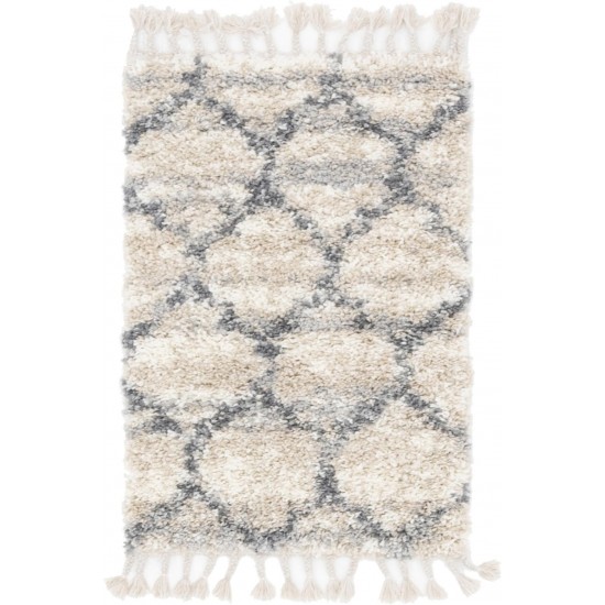 Rug Unique Loom Hygge Shag Beige Rectangular 2' 2 x 3' 0