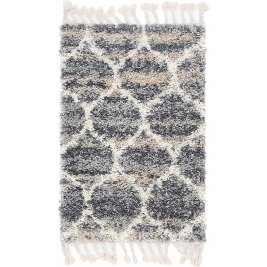 Rug Unique Loom Hygge Shag Gray Rectangular 2' 2 x 3' 0