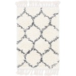 Rug Unique Loom Hygge Shag Ivory Rectangular 2' 2 x 3' 0