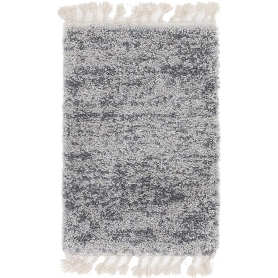 Rug Unique Loom Hygge Shag Gray Rectangular 2' 2 x 3' 0