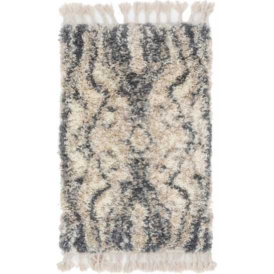 Rug Unique Loom Hygge Shag Gray Rectangular 2' 2 x 3' 0