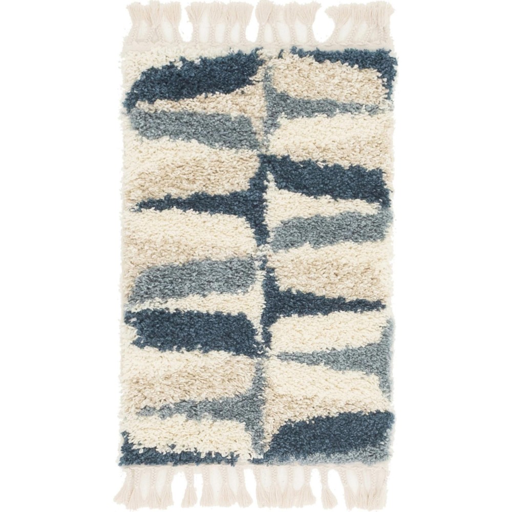 Rug Unique Loom Hygge Shag Blue Rectangular 2' 2 x 3' 0 Rug Unique Loom Hygge Shag Blue Rectangular 2' 2 x 3' 0