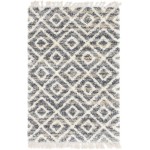 Rug Unique Loom Hygge Shag Gray Rectangular 4' 0 x 6' 0