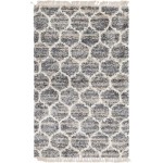 Rug Unique Loom Hygge Shag Gray Rectangular 5' 0 x 8' 0