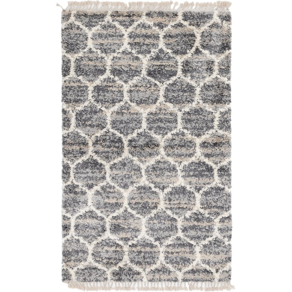 Rug Unique Loom Hygge Shag Gray Rectangular 5' 0 x 8' 0 Rug Unique Loom Hygge Shag Gray Rectangular 5' 0 x 8' 0