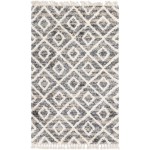 Rug Unique Loom Hygge Shag Gray Rectangular 5' 0 x 8' 0
