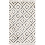 Rug Unique Loom Hygge Shag Ivory Rectangular 5' 0 x 8' 0