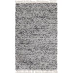 Rug Unique Loom Hygge Shag Gray Rectangular 5' 0 x 8' 0