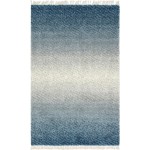 Rug Unique Loom Hygge Shag Blue Rectangular 5' 0 x 8' 0