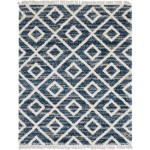 Rug Unique Loom Hygge Shag Blue Rectangular 8' 0 x 10' 0