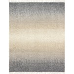 Rug Unique Loom Hygge Shag Gray Rectangular 8' 0 x 10' 0