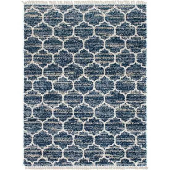 Rug Unique Loom Hygge Shag Blue Rectangular 9' 0 x 12' 0