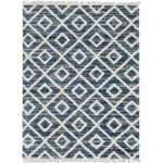 Rug Unique Loom Hygge Shag Blue Rectangular 9' 0 x 12' 0