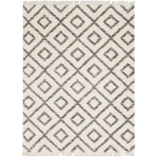 Rug Unique Loom Hygge Shag Ivory Rectangular 9' 0 x 12' 0