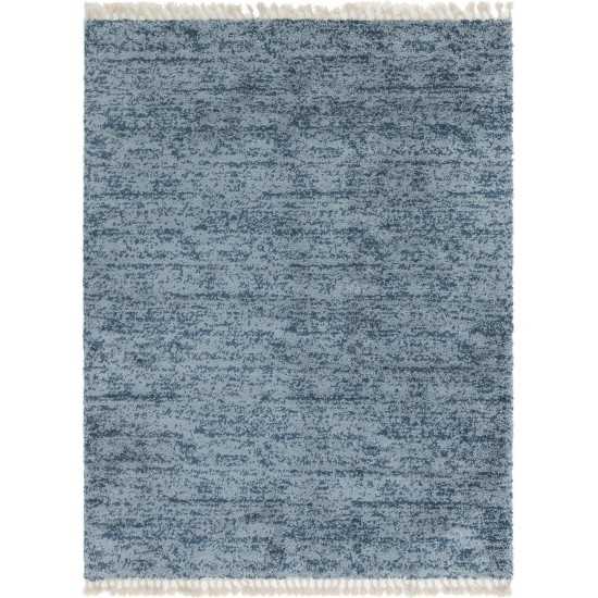 Rug Unique Loom Hygge Shag Blue Rectangular 9' 0 x 12' 0