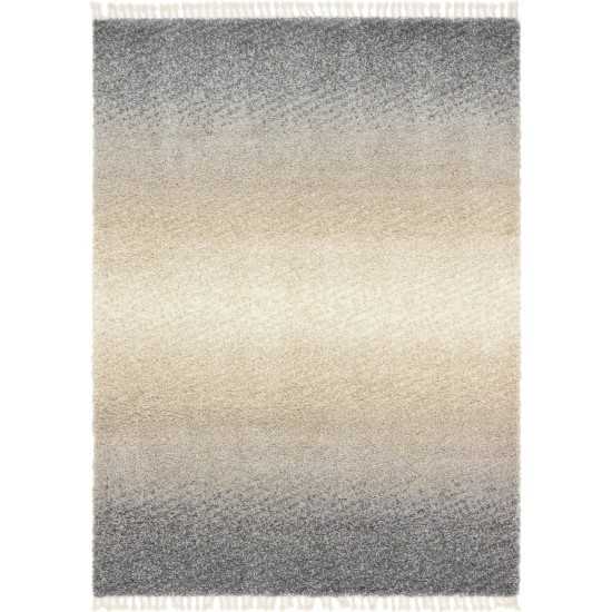 Rug Unique Loom Hygge Shag Gray Rectangular 9' 0 x 12' 0