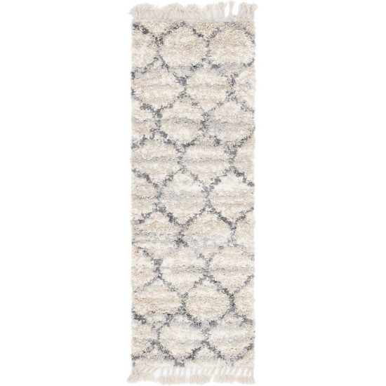 Rug Unique Loom Hygge Shag Beige Runner 2' 2 x 6' 0